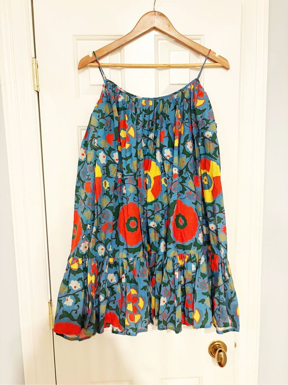 Rhode Resort Nala Dress XS Floral Trapeze Swing Dress - Picture 5 of 6